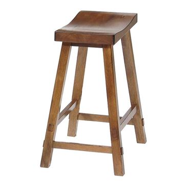 Belle Furnishings Creations II 24" Sawhorse Barstool in Tobacco, , large