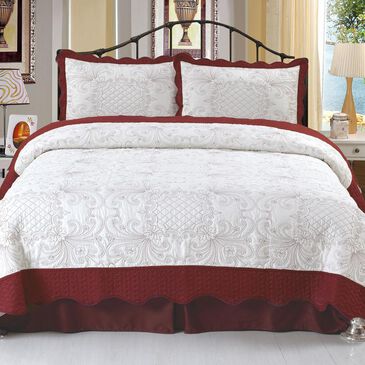 Timberlake Juliette Twin Embroidered Quilt Set, , large