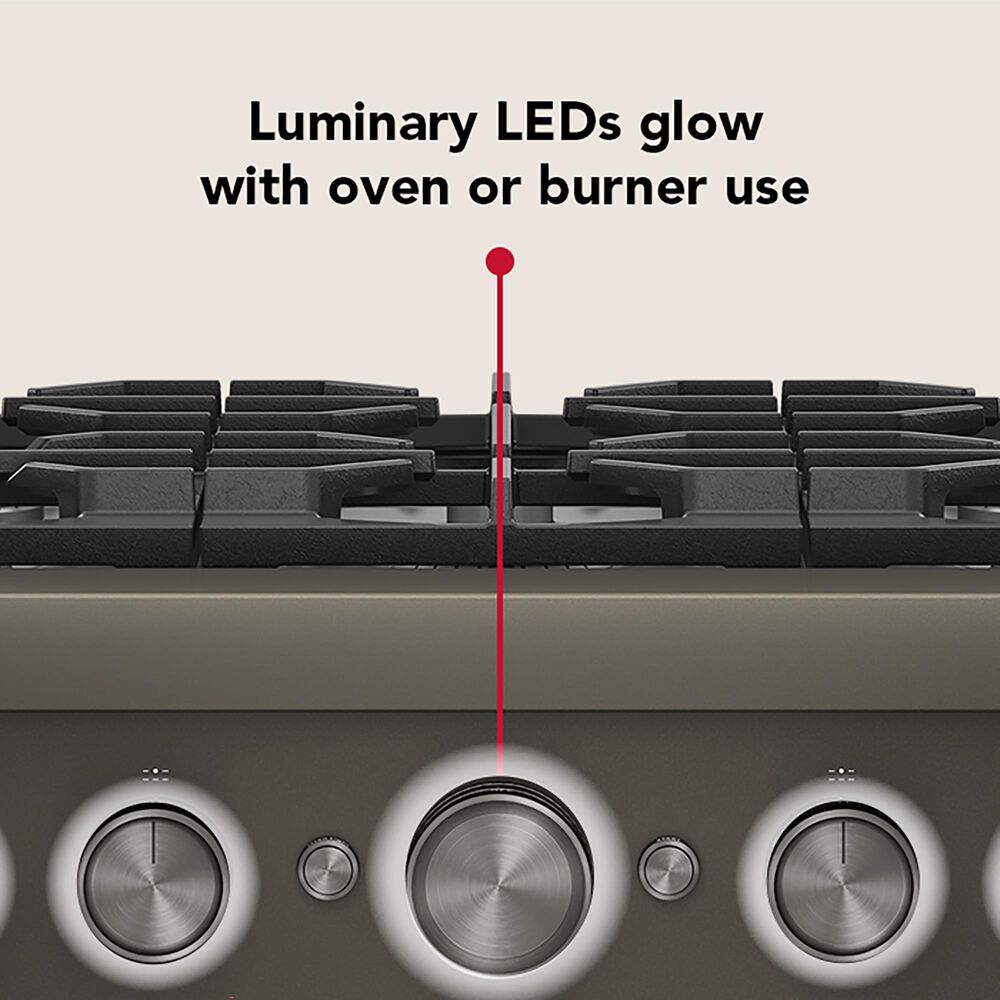 KitchenAid 36" Commercial Dual Fuel Range in Black Ore, , large