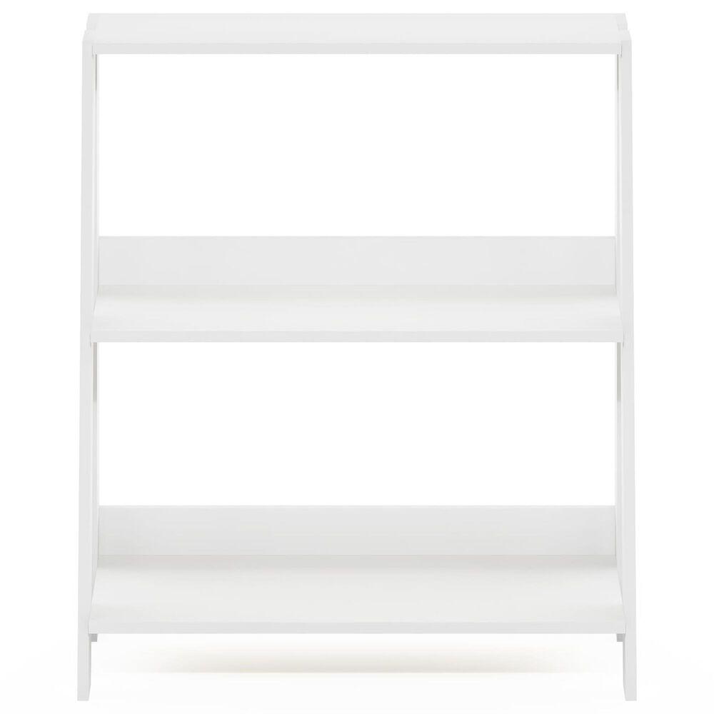 HOMLUX 3-Tier Ladder Display Bookshelf in White, , large