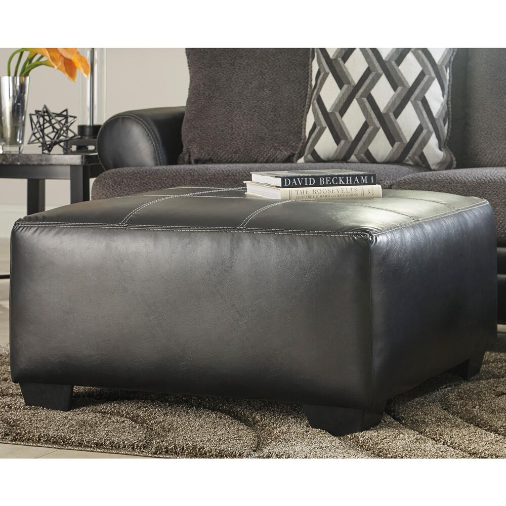 Signature Design by Ashley Kumasi Oversized Accent Ottoman in Smoke, , large