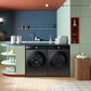 Samsung Bespoke 5.3 Cu. Ft. Front Load Washer and 7.6 Cu. Ft. Electric Dryer Laundry Pair with Stacking Kit in Brushed Black, , large