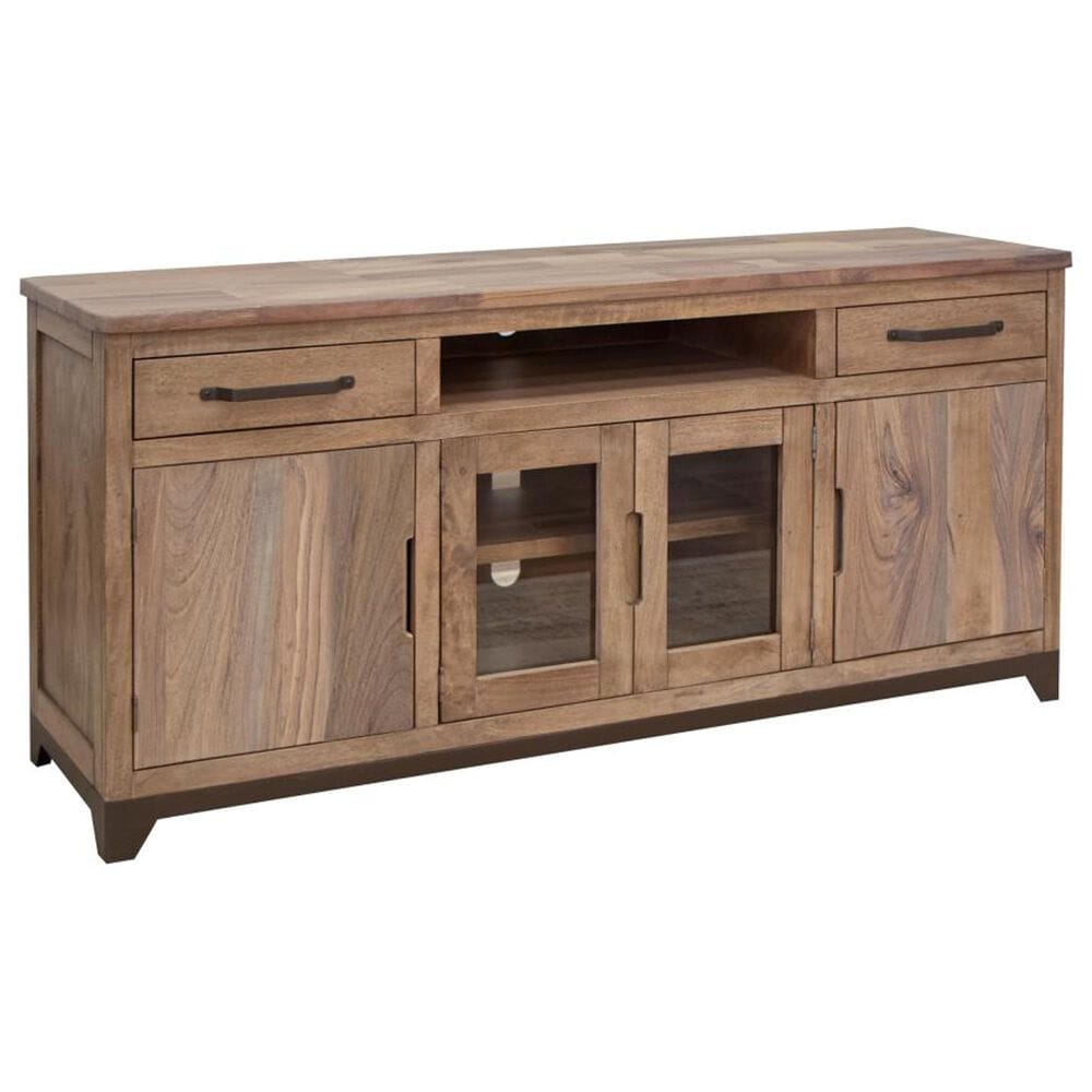 Fallridge Natural Parota 70" TV Stand in Natural Tone, , large