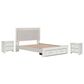 Ashley Zuraleus Queen Upholstered Storage Bed with Two Nightstands in Matte White, , large