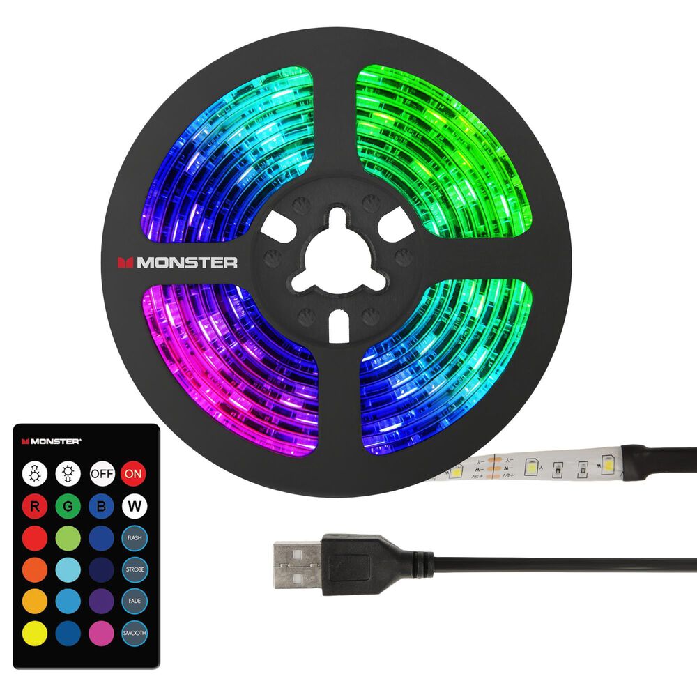 Monster Smart Illuminessence 6.5" Multicolor LED Light Strip, , large