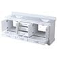 Lexora Home Dukes 80" Double Bathroom Vanity in White with 2 cm White Cultured Marble Top and Rectangular Sinks, , large