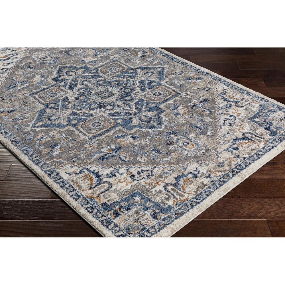 Surya Tuscany 6&#39;7&quot; x 9&#39;6&quot; Denim, Brown and Gray Area Rug, , large
