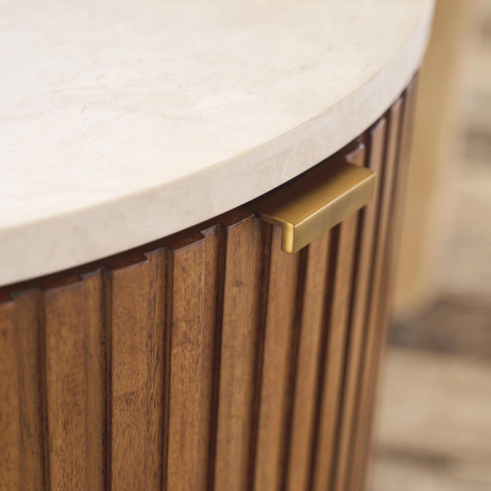 Lexington Furniture La Costa Avenida End Table in Anticato, Sierra Tan and Satin Gold, , large
