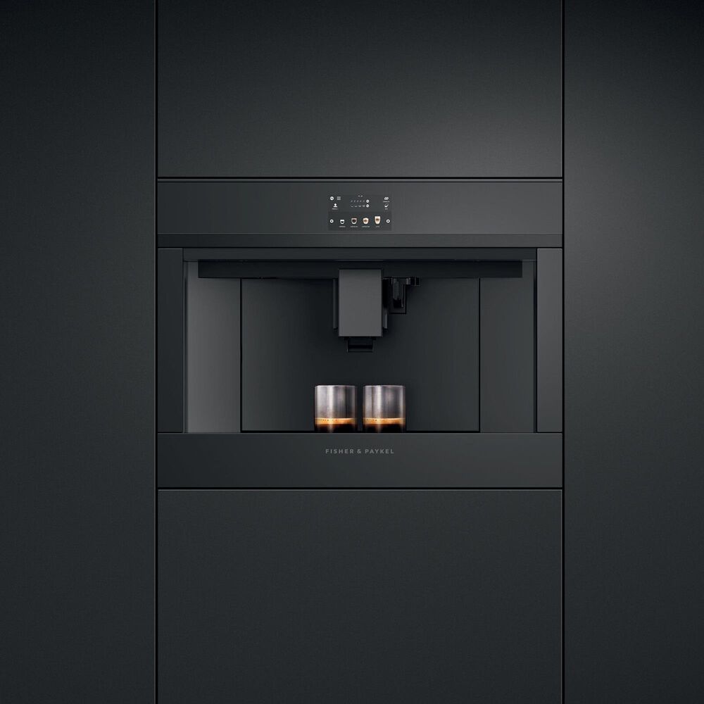 Fisher &amp; Paykel 24&quot; Series 9 Minimal Built-In Coffee Maker in Matte Black, , large