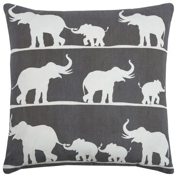 Rizzy Home 18" x 18" Down Pillow in Gray, , large