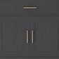 Lexora Home Abbey 36" Single Bathroom Vanity in Black Oak with 2 cm White Carrara Marble Top and Rectangular Sink, , large