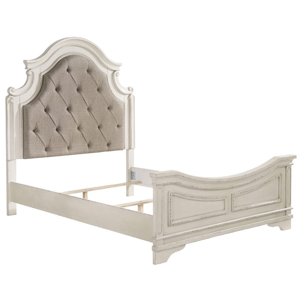 Ashley Realyn 5-Piece Queen Bedroom Set in Chipped White and Distressed, , large
