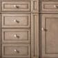 James Martin Vanities Bristol 60" Single Bathroom Vanity in Whitewashed Walnut with 3 cm Lime Delight Quartz Top and Rectangular Sink, , large