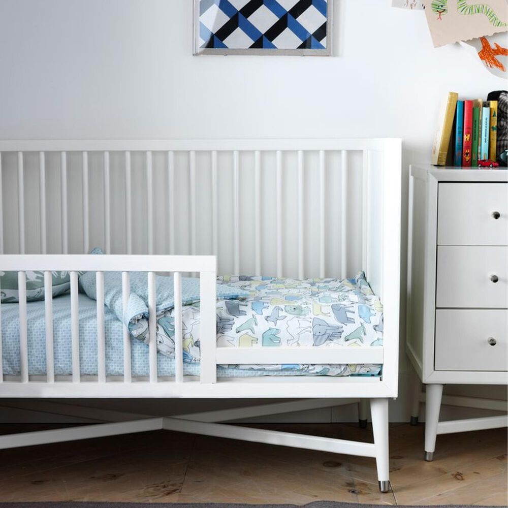 Eastern Shore 3 Piece Nursery Set with 3-In-1 Crib, Dresser, &amp; Toddler Rail, , large