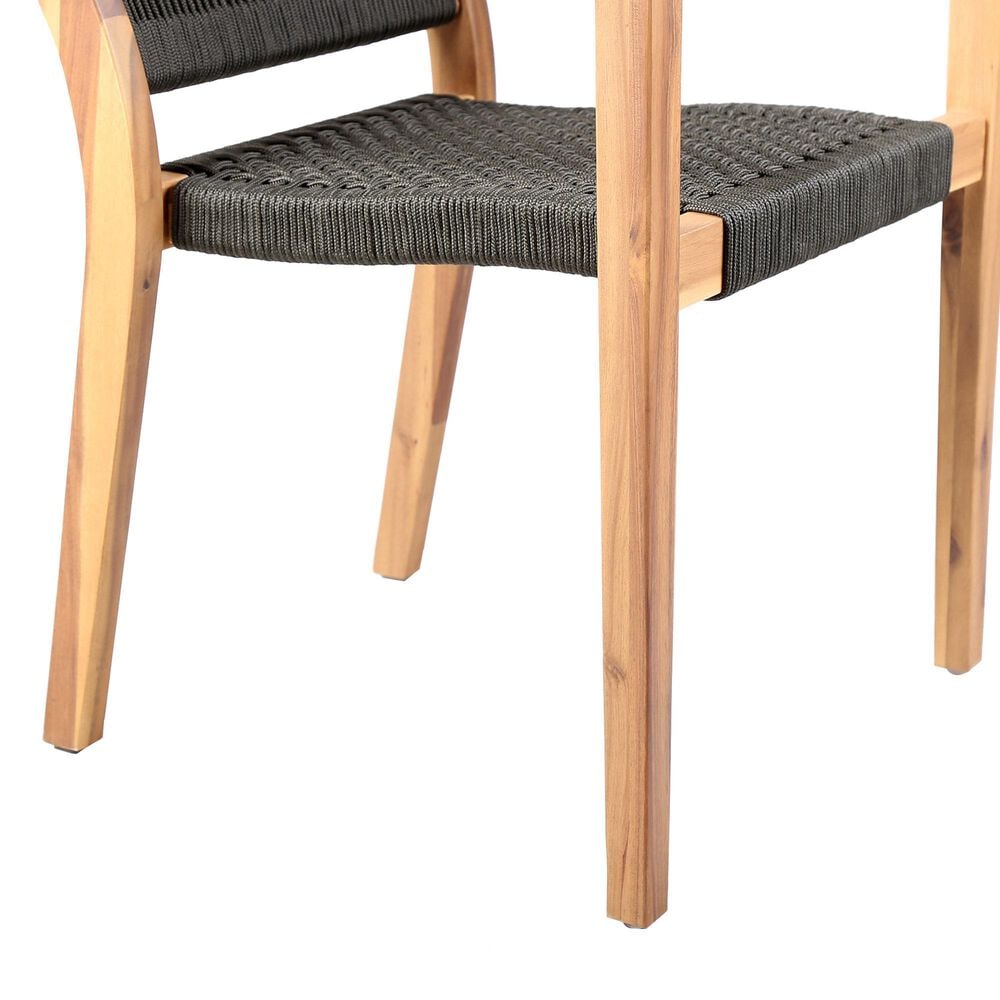 Blue River Madsen Patio Dining Chair in Charcoal/Gray/Eucalyptus &#40;Set of 2&#41;, , large