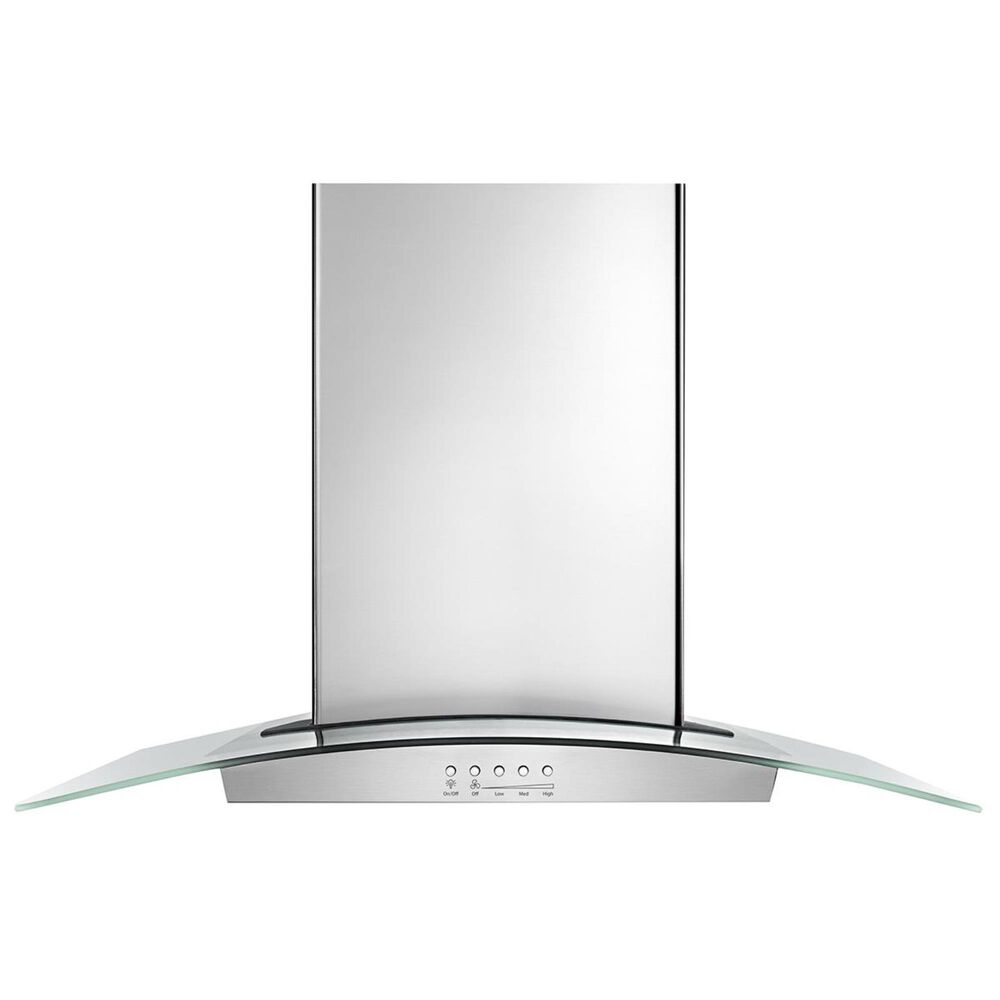 Whirlpool 30" Glass Wall Mount Range Hood in Stainless Steel, , large