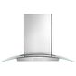 Whirlpool 30" Glass Wall Mount Range Hood in Stainless Steel, , large