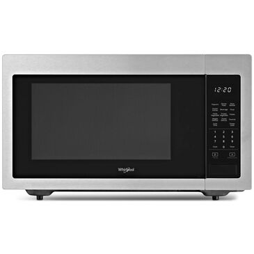 Whirlpool 1.6 Cu. Ft. Countertop Microwave with 1,200 Watt Cooking Power in Fingerprint Resistant Stainless Steel, , large