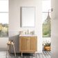 James Martin Vanities Laurent 30" Single Bathroom Vanity in Light Natural Oak with 3 cm Ethereal Noctis Quartz Top and Rectangular Sink, , large
