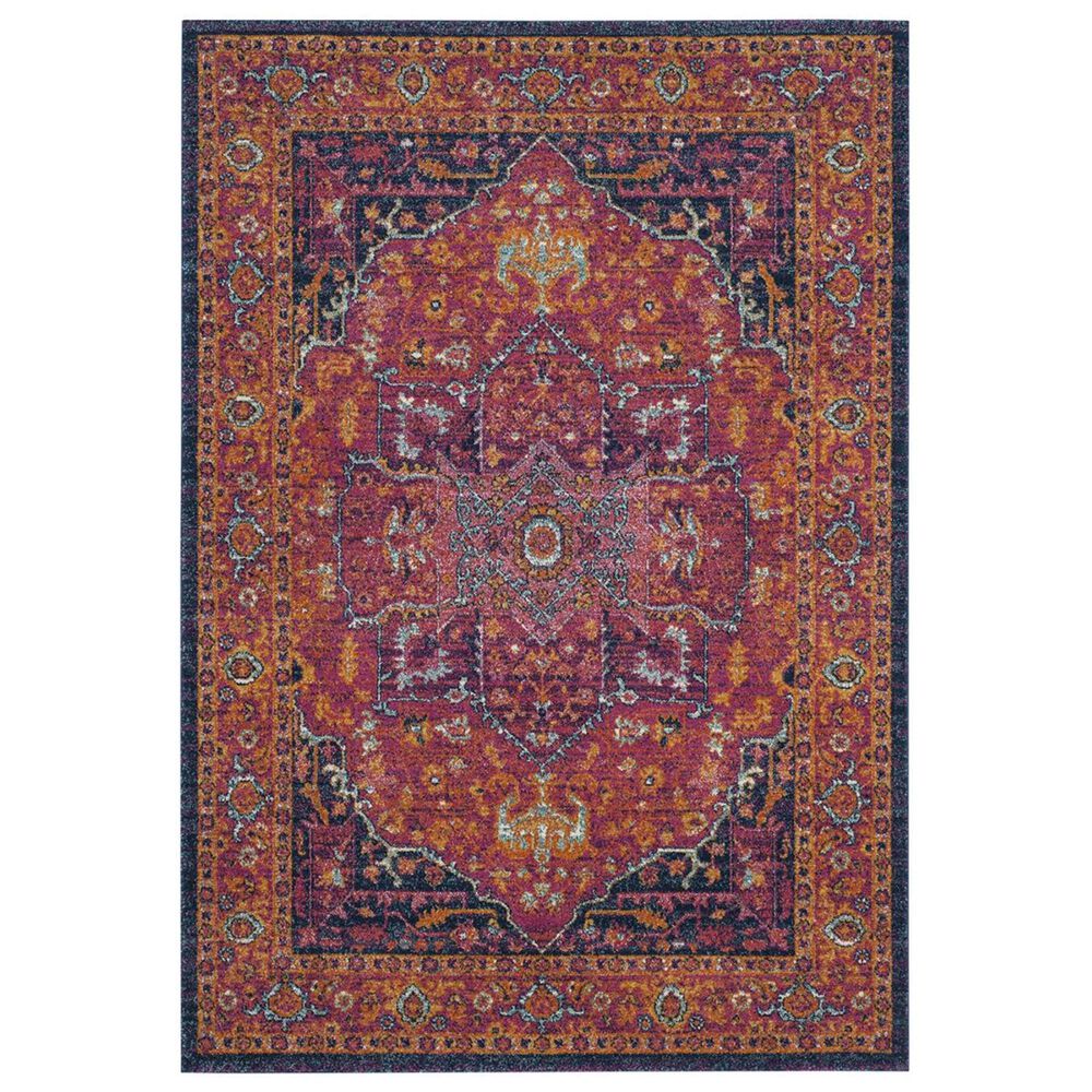 Safavieh Evoke EVK275S-5 5"1" x 7"6" Fuchsia/Orange Area Rug, , large