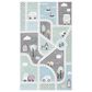 Safavieh Carousel 3"3" x 5"3" Grey and Light Blue Kids  Area Rug, , large