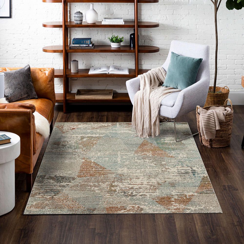 Mohawk Whimsy R1105 Grey 5'3" x 8' Area Rug, , large