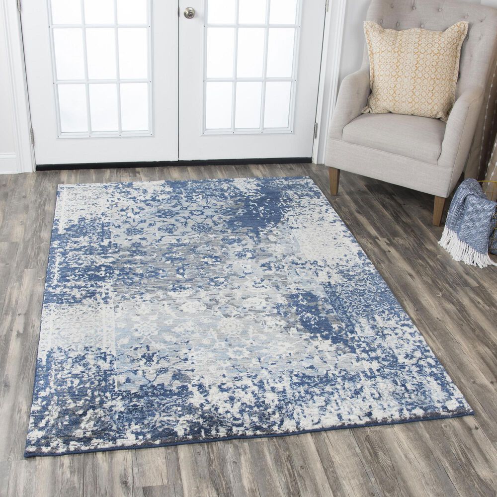 RIZZY Gossamer Blue 9' x 12' Area Rug, , large