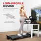 Sunny Health & Fitness Pacer Smart Compact Auto Incline Treadpad Folding Treadmill in Black, , large