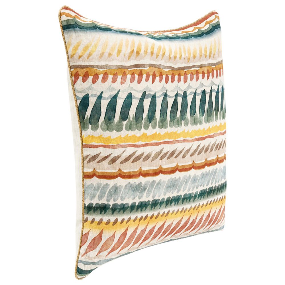 Classic Home Cetara 22&quot; Square Throw Pillow in Blue and Multicolor, , large