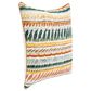 Classic Home Cetara 22" Square Throw Pillow in Blue and Multicolor, , large