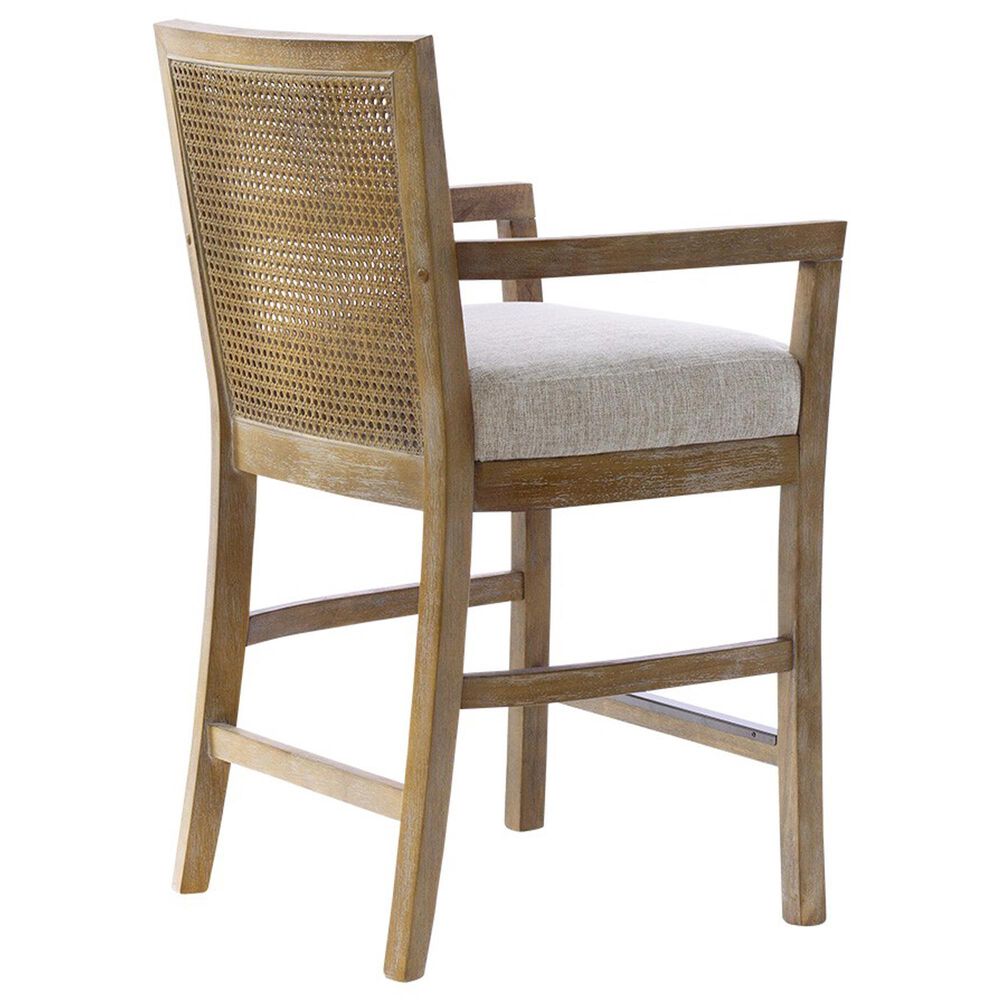 Hearth and Haven Cane Back Counter Stool in Natural, , large