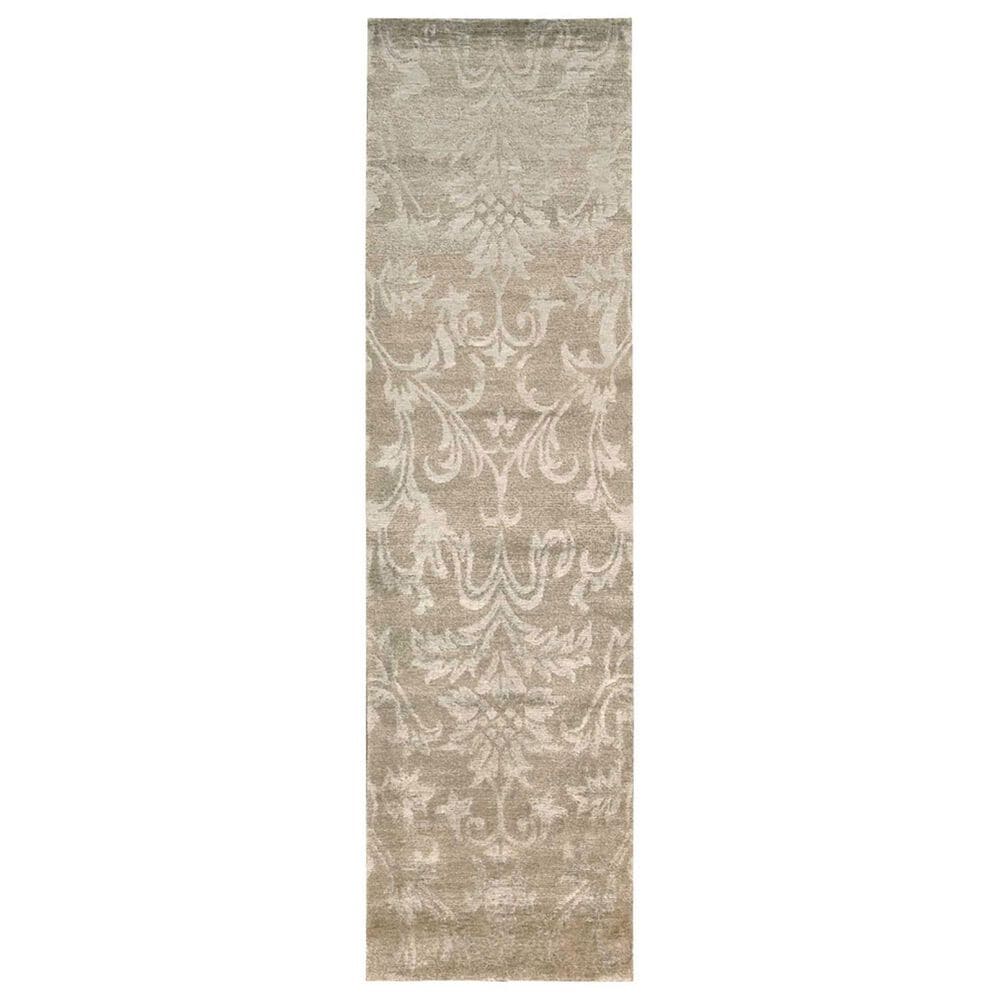 Nourison Silk Shadows 2"3" x 8" Light Gold Runner, , large