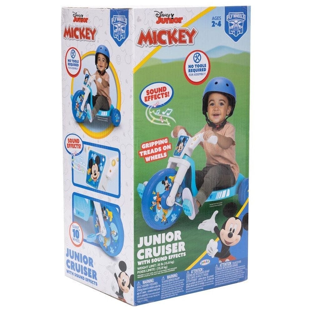 Disney Mickey 10&quot; Fly Wheel - Junior Cruiser Ride-On, , large