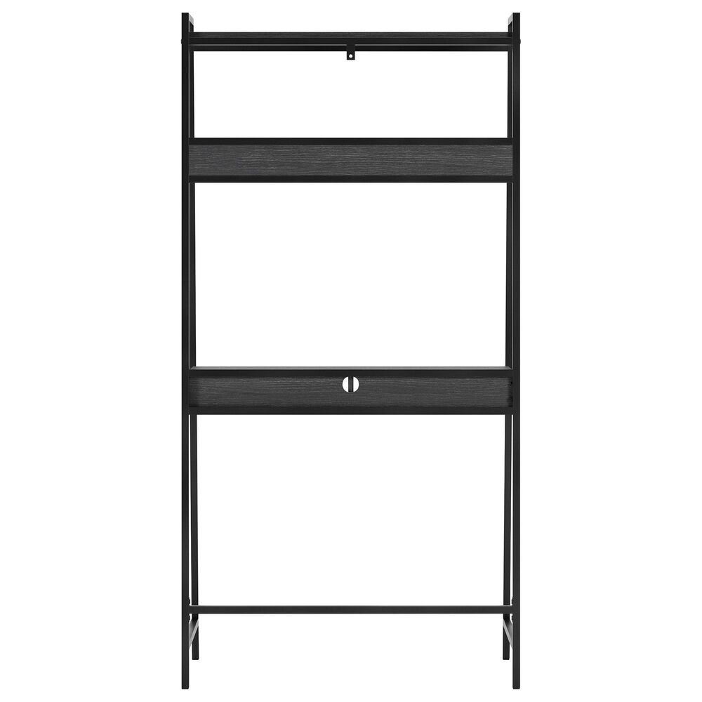 Ashley Yarlow Writing Desk with Shelf in Black, , large