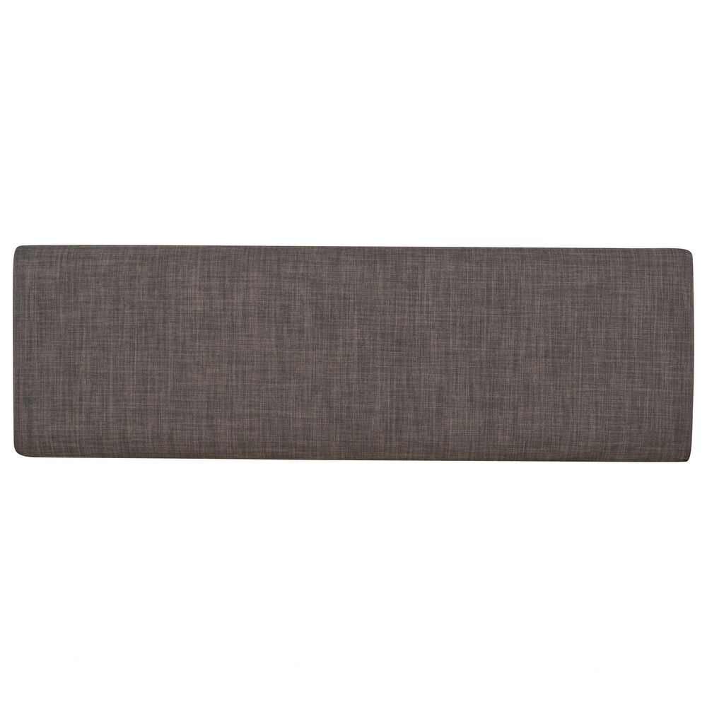 Linon Home Decor Jane Storage Bench with Taupe Cushion in Vanilla White, , large