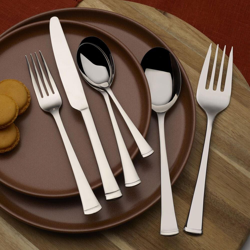 Lifetime Brands Conley 34-Piece Flatware Set in Stainless Steel, , large