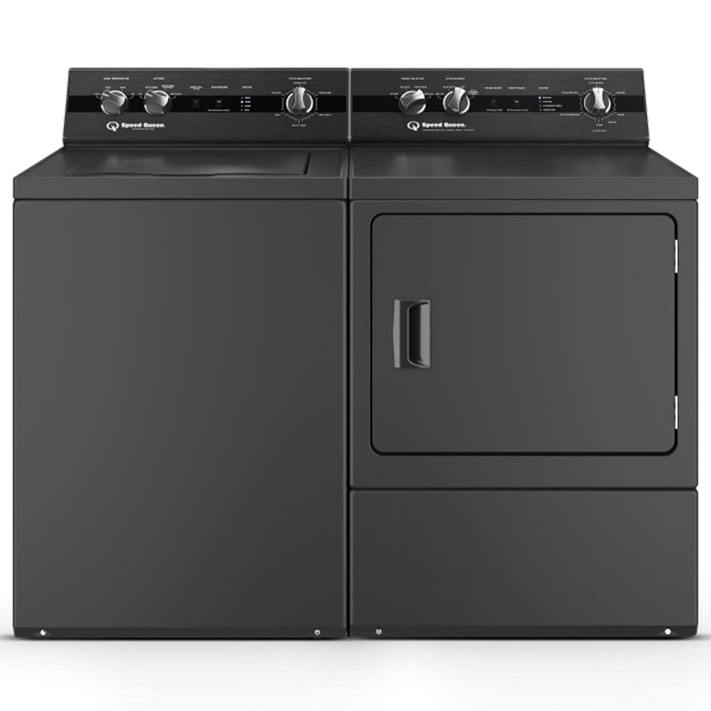 SPEED QUEEN 3.2 Cu. Ft. Top Load Washer and 7.0 Electric Dryer with Pet Plus Laundry Pair in Matte Black, , large