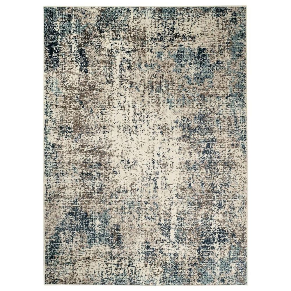 Amer Rugs Allure 8"9" x 11"9" Gray and Blue Area Rug, , large