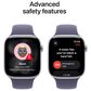 Apple Watch Series 11 (GPS+Cellular) 46mm Aluminum Case with Purple Fog Sport Band - M/L in Silver and 2-Year AppleCare+, , large