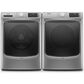 Maytag 4.8 Cu. Ft. Front Load Washer with Steam and 7.3 Cu. Ft. Electric Dryer - Metallic Slate, , large