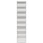 HOMLUX 8-Tier Multimedia Storage Tower with Adjustable Shelves in White, , large