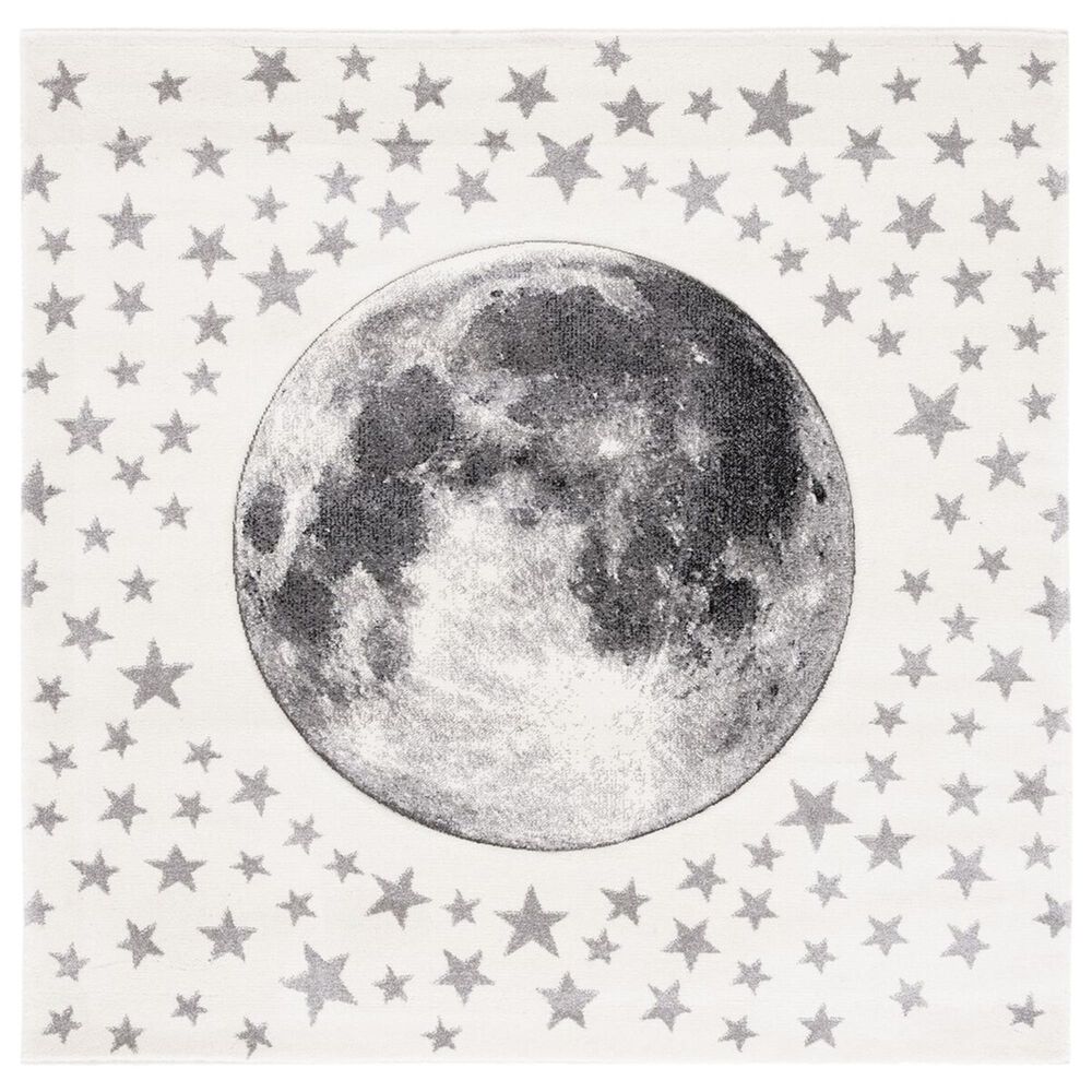 Safavieh Carousel 5"3" Square Ivory and Grey Kids  Area Rug, , large