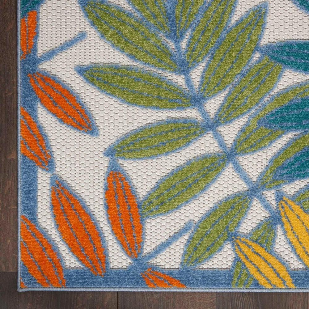 Nourison Aloha 3&#39; x 5&#39; Ivory and Multicolor Indoor/Outdoor Area Rug, , large