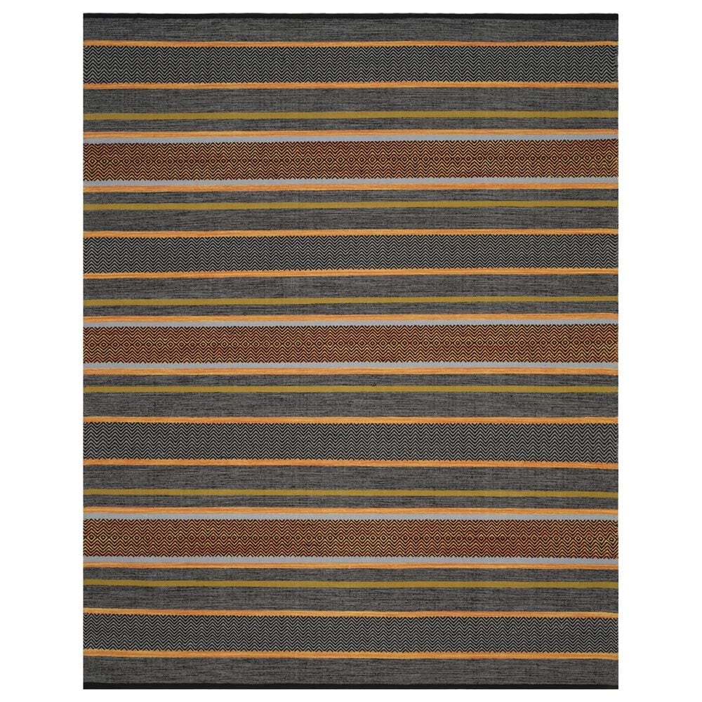 Safavieh Montauk 8" x 10" Navy and Multicolor Area Rug, , large