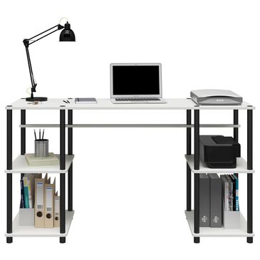 DHP Blaine Computer Desk in White Stipple, , large