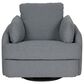 Ashley Alainmont Next-Gen Nuvella Power Swivel Recliner in Salt and Pepper, , large