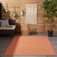 Nourison Positano 5" x 7" Terracotta Indoor/Outdoor Area Rug, , large