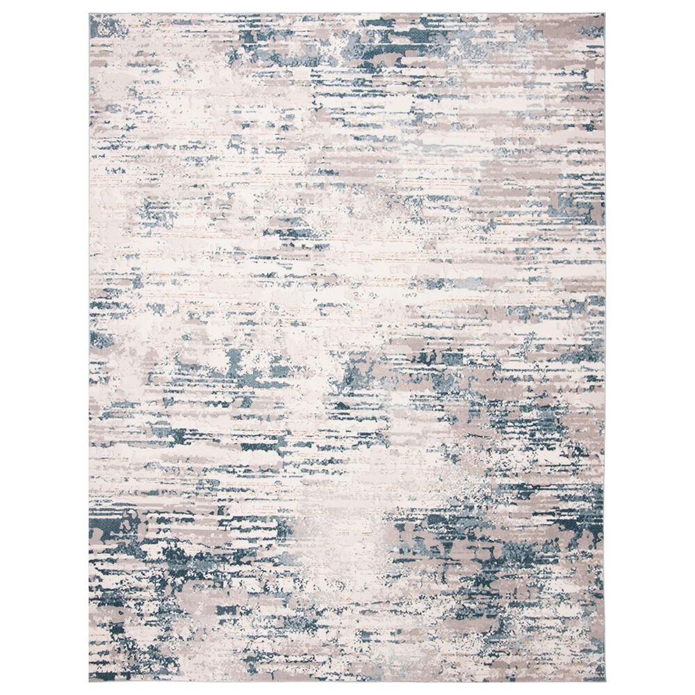Safavieh Vogue VGE145A 12" x 15" Cream and Teal Area Rug, , large