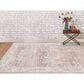 Amer Rugs Century 3"11" x 5"11" Salmon Pink and Ivory Area Rug, , large
