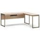 BDI Sequel Studio 66" L-Desk with Return in Neo Oak and Bronze, , large